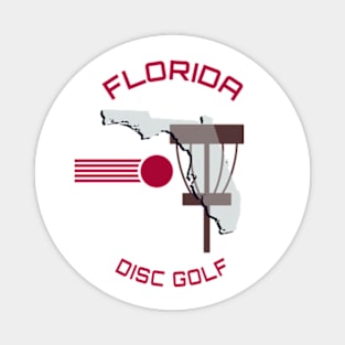 Florida Disc Golf - State Shape Magnet